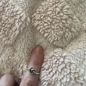 James Avery Silver Delicate Heart Knot Ring